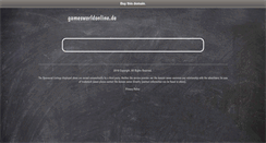 Desktop Screenshot of gamesworldonline.de